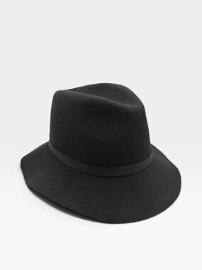 Aritzia Babaton Cornelia Wool Fedora Black